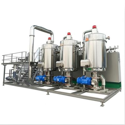 連続 380v 50hz MVR蒸発器 3つの効果の落ちるフィルム濃度