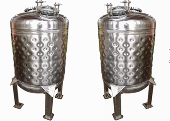 ビール発酵のためのSS316L 2000Lの枕版のジャケット タンク