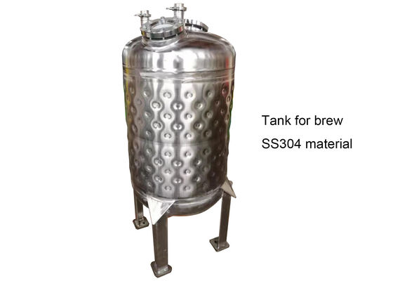 ビール発酵のためのSS316L 2000Lの枕版のジャケット タンク