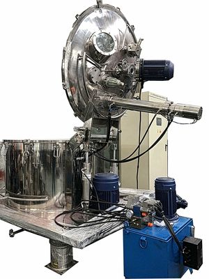 スクレーパーの排出の食糧分離のための縦のピーラーの遠心分離機