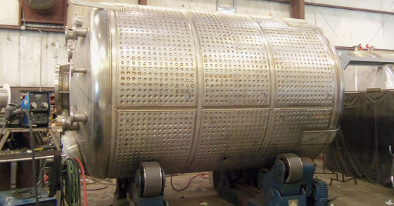冷却のエタノールのための垂直-40 C枕版のジャケット タンク